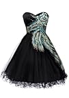 Metallic Peacock Holiday Prom Homecoming Cocktail Dress