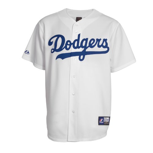 Men's  Los Angeles Dodgers Majestic's Cooperstown Rc Synthetic Replica Baseball Jersey,White, Medium