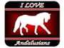 I Love "Andalusian" Horses Mouse Pad - Red Design