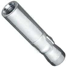 Wej-it PD58 POWER-Drop Zinc Plated Steel Drop-In Anchor, 5/8"-11 Thread Size, 7/8" Diameter, 3-13/16" Length, Pack of (5)