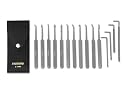 14 Piece Lock Pick Set with Metal Handles
