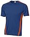 Sport Tek Colorblock Competitor T-Shirt-2XL (True Royal/Deep Orange)