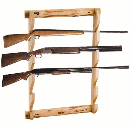 Rush Creek Log Cabin Style 5-Gun Wall Rack