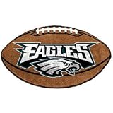 Philadelphia Eagles 22"X35" Football Mat Made Of Polyester With A Non-Skid Duragon Latex Backing