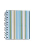 YOUNG GENERATION YP 232001 A6 WIRE-O-BOOK Notizbuch mit PP-Cover DIN A6 holzfreies Papier kariert und perforiert Stripes blue