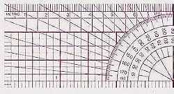 C-Thru Beveled Protractor Ruler B-75