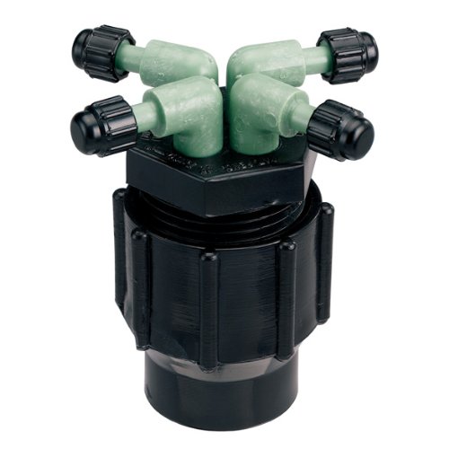 2 Pack - Orbit Drip Irrigation System 4-Port Watering Manifold, 1/4