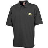 Nike Iowa Hawkeyes Black Dri-Fit Text Polo