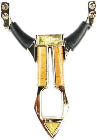 Scorpion Pattern Metal Slingshot Launcher with 9 Bullets(Golden)