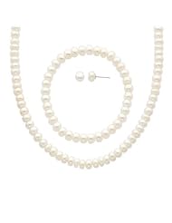 White Freshwater Cultured Pearl Set