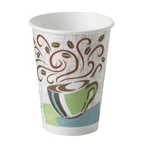 PerfecTouch 5342CD Insulated Paper Hot Cup, New Coffee Design, 12 oz Capacity (Case of 1000 Cups)