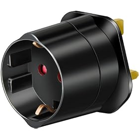 Brennenstuhl Travel Mains Plug EU to GB Earthed Adapter