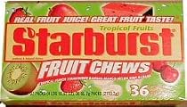 Starburst Tropical Fruit Chews - 36 ea