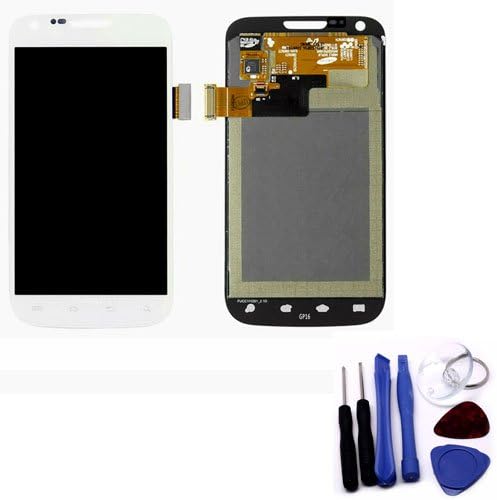 Zixia Shop Full Set LCD Touch Replacement Full LCD &amp; Touch Screen Digitizer Glass Assembly For Samsung Galaxy S2 T989 - White