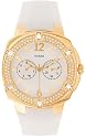GUESS White Rubber Strap Watch