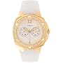 GUESS White Rubber Strap Watch
