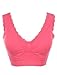 MB Trend Junior Size Seamless Sleeveless Padded Bra Crop Bralette with Lace Trim