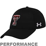 Under Armour Texas Tech Red Raiders Black Zone Performance Adjustable Hat