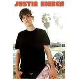 Justin Bieber (Skateboard) Music Poster Print - 22x34