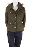 Delia's Wool Blend Fur Jacket Olive