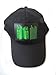 DJ LED Flashing Sound Activated Green Equalizer E-Q Raver Light Up Disco Hat Cap