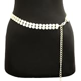 410opBSyMaL. SL160  Gorgeous 2 Lines Gold Tone Rhinestone Chain Belt