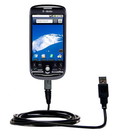 Classic Straight USB Cable for the T-Mobile MyTouch 3G Slide with Power Hot Sync and Charge capabilities - uses Gomadic TipExchange Technology