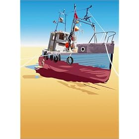 poster / affiche fishing boat est disperible en (L x H): 30 x 40 cm de J. Barber