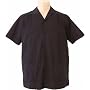 Men's Guayabera Shirt - Cool Mexican, Cuban Wedding and Cigar Clothing, Black-Pleated