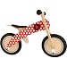 KIDDIMOTO KIDS BALANCE BIKE KURVE Red White Dotty
