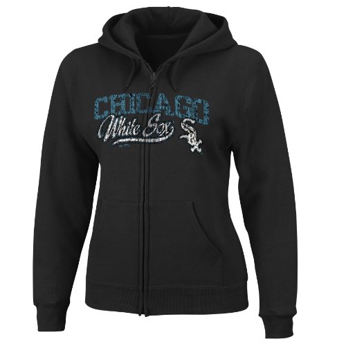 MLB Chicago White Sox The Beauty Long Sleeve Full Zip Fleece Hoodie Women's