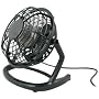 GreyMobiles Black USB Retro Desk Fan With MAINS ADAPTOR