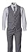 Boys Slim Fit Light Grey Suit in Toddlers to Boys Sizing