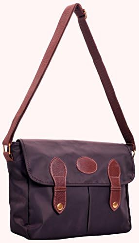 Beautiful Women's Purse / Tote Handbag by Luciano Caruso. High Quality Nylon with Vegan Leather Trimmings. Many Inside and Outside Zippered Safety Pockets. Detachable Shoulder Strap.