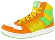 PONY Flavor Mens Athletic Retro Basketball Leather High Top Shoes Sneakers Orange Yellow