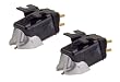 Stanton 505.V3 H4 Spherical DJ Mix Scratch Turntable Cartridges - Twin Pack Mounted on H4S Shells