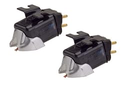 Stanton 505.V3 H4 Spherical DJ Mix Scratch Turntable Cartridges - Twin Pack Mounted on H4S Shells