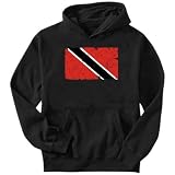 Sweatshirt Black  Trinidad & Tobago Vintage - Retro / Destroyed  Flag