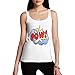 Women Cotton Novelty Comic Book Theme Pow! Print Tank Top