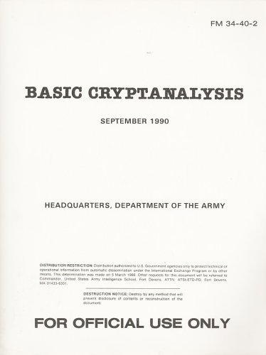 Technical Basic Cryptanalysis