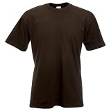 Fruit of the Loom Super Premium T-Shirt Chocolate Medium (38-40&Acirc;&uml;)