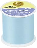 Glow In The Dark Thread 100 Yards-Blue