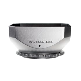 Click here to buy Mennon DV-s 43 Screw Mount 43mm Digital Video Camcorder Lens Hood with Cap, Silver .