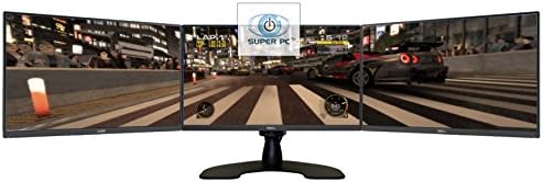 SUPER PC | Triple Monitor Array with Three DELL Ultra-Narrow Bezel LED Displays