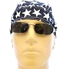 NEW DESIGN: American Flag Bikers Cap/ Skull Cap/ Bandana/ Headwrap/ Medical Cap with Stars and Stripes, Red, White and Blue, Patriotic Surgical Scrub Cap, United States Flag Welder's Cap Breathable 100% Cotton, One Size to Fit Men, Women and Teens, America, USA, U.S. Citizen Suitable for Hair Loss, Workouts, Medical, Healthcare, Bikers, Truckers, Athletes and Food Workers to Keep Hair Out of Face and Retain Sweat