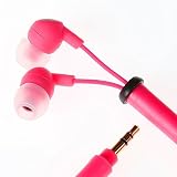 CordCruncher Tangle Free Earbuds, Poppin Pink