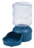 Petmate Le Bistro Waterer with Microban, 2-Quart Capacity, Blue Air