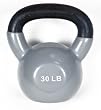 J Fit 30-Pound Premium Vinyl Kettlebell