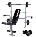 Hammer Hantelbank Bermuda inklusive 25 kg Gewichte