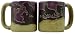 Set Of Two MARA STONEWARE COLLECTION 16 Ounce Coffee Or Tea Cup WOLVES WOLF DESIGN Di...